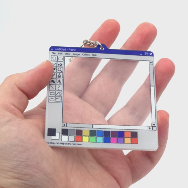 ⁦MS PAINT acrylic keychain⁩ – תמונה ⁦3⁩