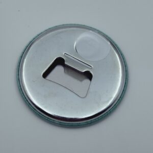 Button bottle opener magnets