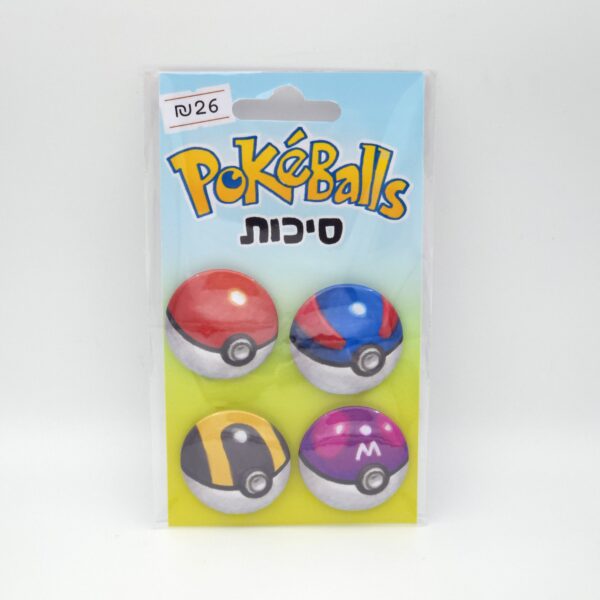 Pokeballs small button pins pack