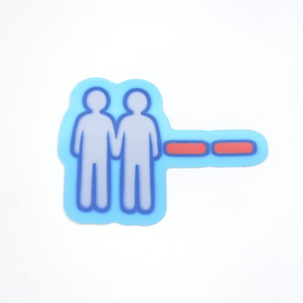 Sims double minus freindship sticker