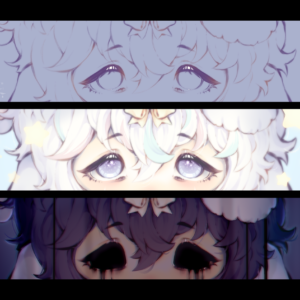 WataAme (OC) Eyes Poster - Burucheri